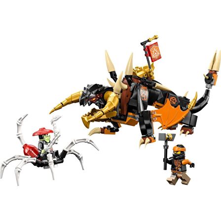 LEGO® Nınjago Cole’un Toprak Ejderhası Evo 71782 - 7 Yaş ve Üzeri Çocuklar Için Cole ve Iskelet Minifigürleri Içeren Yaratıcı Oyuncak Yapım Seti (285 Parça)