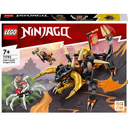 LEGO® Nınjago Cole’un Toprak Ejderhası Evo 71782 - 7 Yaş ve Üzeri Çocuklar Için Cole ve Iskelet Minifigürleri Içeren Yaratıcı Oyuncak Yapım Seti (285 Parça)