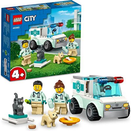 Lego City Veteriner Kurtarma Aracı 60382 Lisanslı Ürün