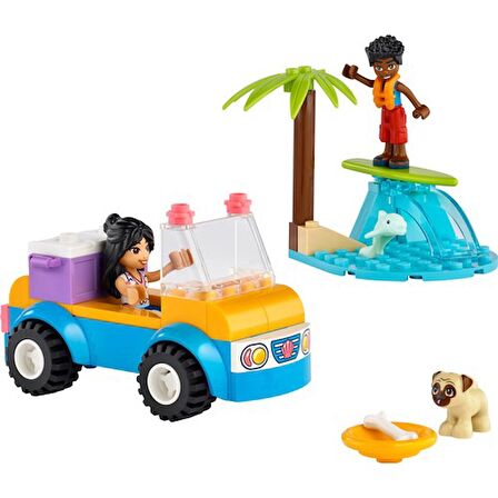 LEGO Lego®  Friends Plaj Arabası Eğlencesi 41725 - 4 Yaş ve Üzeri Çocuklar Için 2 Mini Bebek, Bir Köpek Karakteri ve Bir Plaj Arabası Içeren Yaratıcı Oyuncak Yapım Seti (61 Parça)