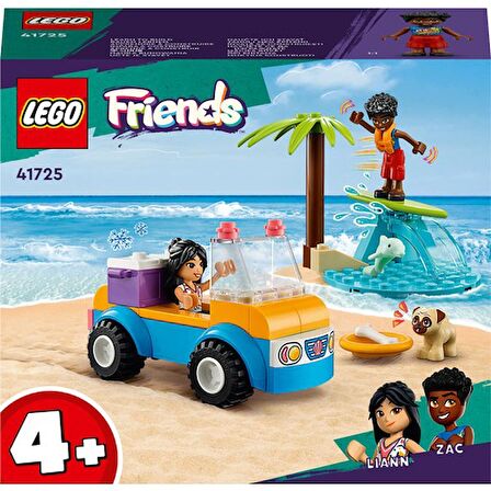 LEGO Lego®  Friends Plaj Arabası Eğlencesi 41725 - 4 Yaş ve Üzeri Çocuklar Için 2 Mini Bebek, Bir Köpek Karakteri ve Bir Plaj Arabası Içeren Yaratıcı Oyuncak Yapım Seti (61 Parça)