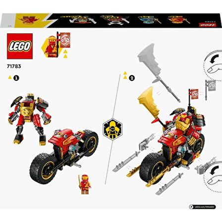 Lego Ninjago Kai’nin Robot Motosikleti Evo 71783 Lisanslı Ürün