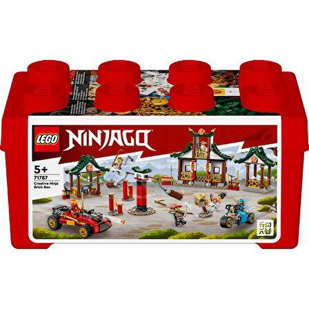 LEGO® Nınjago Yaratıcı Ninja Yapım Parçası Kutusu 71787 - 5 Yaş ve Üzeri Çocuklar Için Araçlar, Dövüş Okulu ve Minifigürler Içeren Yaratıcı Oyuncak Yapım Seti (530 Parça)