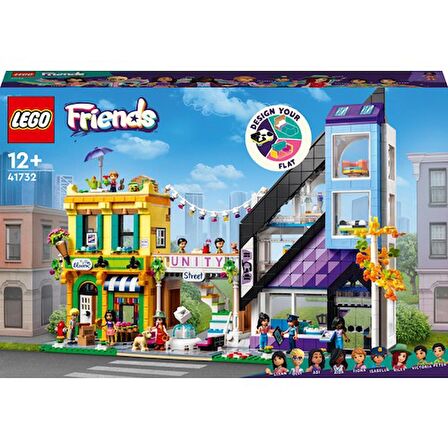 Lego Friends Şehir Merkezi Çiçek ve Tasarım Dükkanları 41732 Lisanslı Ürün