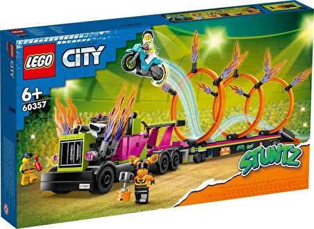 LEGO City 60357 Stunt Truck and Ring of Fire Challenge