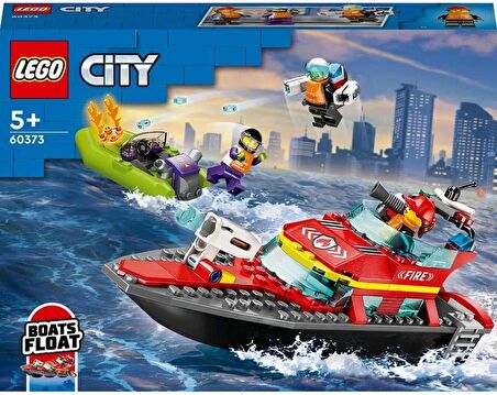 LEGO® City İtfaiye Kurtarma Teknesi 60373 - 5 Yaş ve Üzeri Uygulamalı Oyunları Seven Çocuklar için O