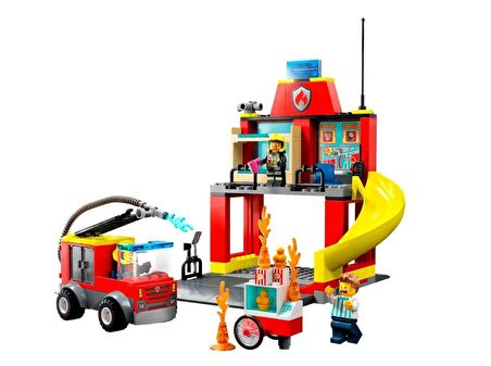 LEGO City İtfaiye Merkezi ve İtfaiye Kamyonu 60375