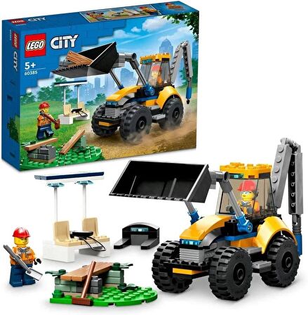LEGO® City İnşaat Kazıcısı 60385 5 Yaş ve Üzeri Çocuklar için 2 Minifigürlü Kişiselleştirilebilir İn