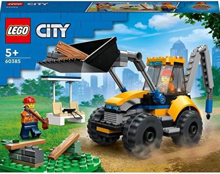 LEGO® City İnşaat Kazıcısı 60385 5 Yaş ve Üzeri Çocuklar için 2 Minifigürlü Kişiselleştirilebilir İn
