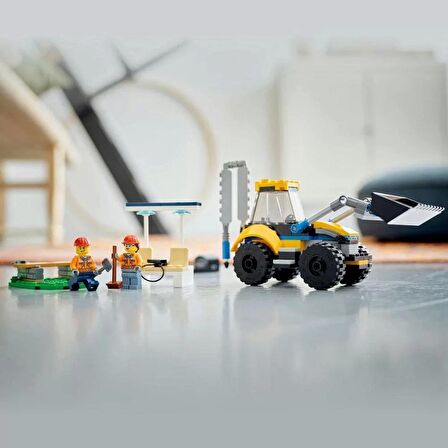 LEGO® City İnşaat Kazıcısı 60385 5 Yaş ve Üzeri Çocuklar için 2 Minifigürlü Kişiselleştirilebilir İn