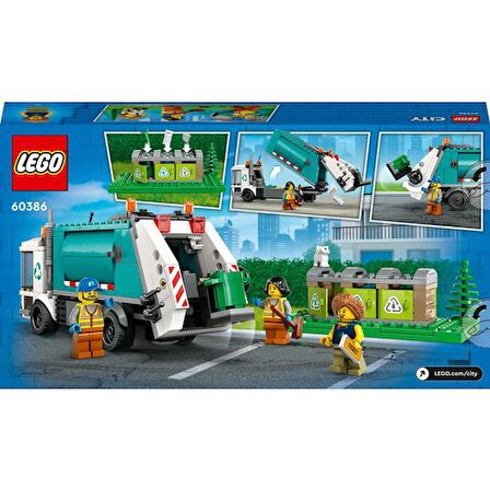 Lego City Geri Dönüşüm Kamyonu 60386 Lisanslı Ürün