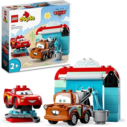 LEGO® Duplo | Disney ve Pixar Arabalar Şimşek Mcqueen ve Mater'in Oto Yıkama Eğlencesi 10996 - 2 Yaş ve Üzeri Için Yaratıcı Oyuncak Yapım Seti (29 Parça)