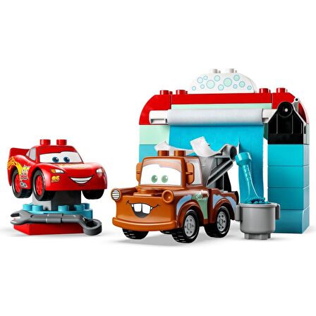 LEGO® Duplo | Disney ve Pixar Arabalar Şimşek Mcqueen ve Mater'in Oto Yıkama Eğlencesi 10996 - 2 Yaş ve Üzeri Için Yaratıcı Oyuncak Yapım Seti (29 Parça)