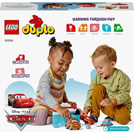 LEGO® Duplo | Disney ve Pixar Arabalar Şimşek Mcqueen ve Mater'in Oto Yıkama Eğlencesi 10996 - 2 Yaş ve Üzeri Için Yaratıcı Oyuncak Yapım Seti (29 Parça)