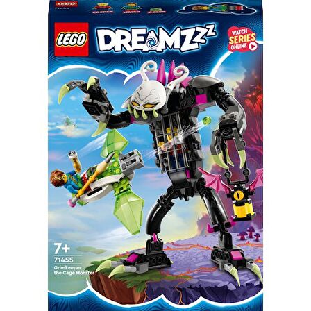 LEGO® DreamZzz™ Kafes Canavarı Grimkeeper 71455 - 7 Yaş ve Üzeri Macera Sever Çocuklar Için 2 Farklı Kafes Canavarı Yapım Seçeneği Sunan Yaratıcı Oyuncak Yapım Seti (274 Parça)