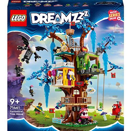 LEGO® DreamZzz™ Fantastik Ağaç Ev 71461 - 9 Yaş ve Üzeri Macera Sever Çocukların 2 Farklı Şekilde Inşa Edebileceği Bir Model Içeren Yaratıcı Oyuncak Yapım Seti (1257 Parça)