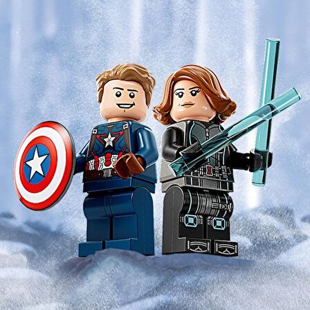 LEGO Lego®  Super Heroes Black Widow ve Kaptan Amerika Motosikletleri 76260 - 6 Yaş ve Üzeri Çocuklar Için  Yaratıcı Oyuncak Yapım Seti (130 Parça)