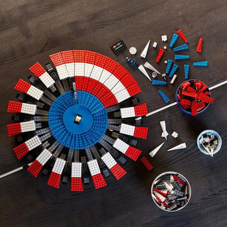 LEGO® Marvel Kaptan Amerika#nın Kalkanı 76262™ Yetişkinler Için Koleksiyonluk Yaratıcı Model Yapım Seti (3128 Parça)