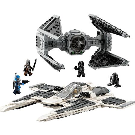 LEGO® Star Wars™ Mandalorian Fang Fighter TIE Interceptor™'a Karşı 75348 - 9 Yaş ve Üzeri Çocuklar için Yaratıcı Oyuncak Yapım Seti (957 Parça)