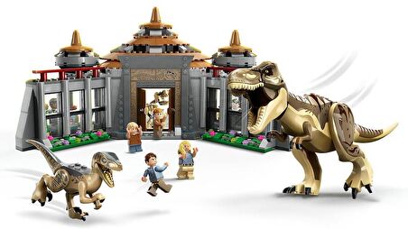 LEGO 76961 Jurassic World Ziyaretçi Merkezi: T. rex ve Raptor Saldırısı
