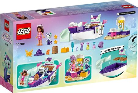 10786 LEGO® Gabby's Dollhouse Gabby ve Süslü Kedi’nin Gemisi ve Spa