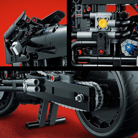 LEGO® Technic BATMAN - BATCYCLE™ 42155 - 9 Yaş ve Üzeri Çocuklar için Batman’in Motosikletinin Modelini İçeren Yaratıcı Oyuncak Yapım Seti (641 Parça)