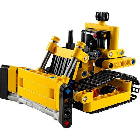 LEGO® Technic Ağır İş Buldozeri 42163 - 7 Yaş ve Üzeri Çocuklar için İnşaat Aracı İçerek Koleksiyonluk Yaratıcı Oyuncak Model Yapım Seti (195 Parça)