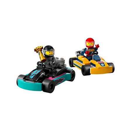 60400 LEGO® City Go-Kart ve Yarış Sürücüleri 99 parça +5 yaş