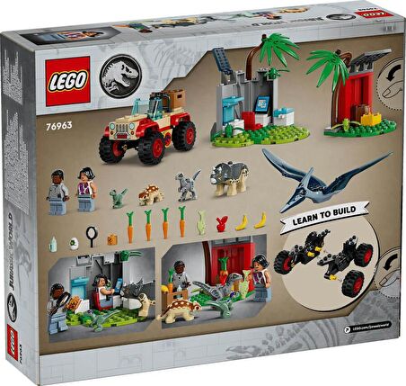 LEGO Jurassic Park 76963 Baby Dinosaur Rescue Centre