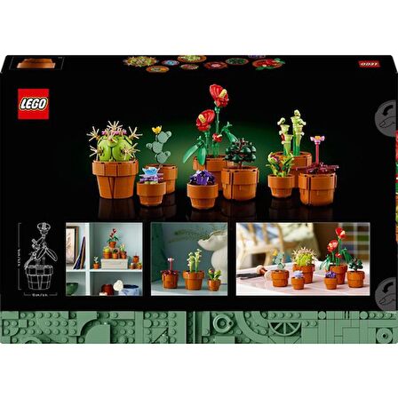 LEGO Icons Minik Bitkiler 10329 - Yetişkinler Için Dekoratif, Koleksiyonluk ve Sergilenebilir Yaratıcı Çiçek Model Yapım Seti (758 Parça)