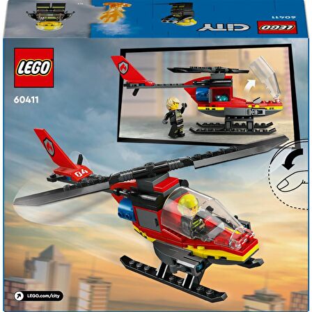 Lego City 60411 İtfaiye Kurtarma Helikopteri