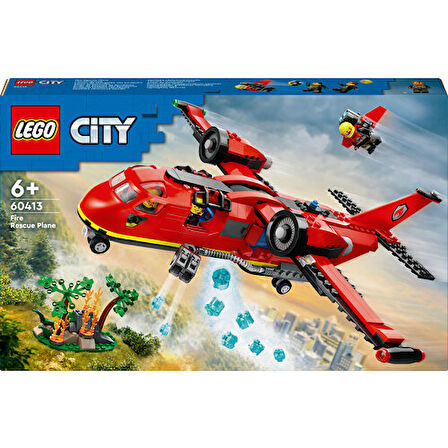 LEGO® City İtfaiye Kurtarma Uçağı 60413 - 6 Yaş ve Üzeri Çocuklar için İtfaiyeci Minifigürü İçeren Yaratıcı Oyuncak Yapım Seti (478 Parça)