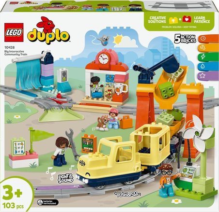 Lego 10428 Duplo Büyük İnteraktif Mahalle Treni - Teşhir