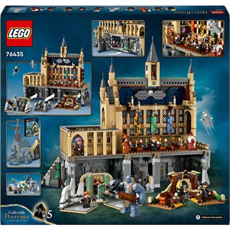 LEGO® Harry Potter# Hogwarts# Şatosu: Büyük Salon 76435 # 10 Yaş ve Üzeri Harry Potter Hayranları İçin Koleksiyonluk Yaratıcı Oyuncak Yapım Seti (1732 Parça)