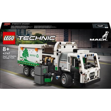 LEGO® Technic Mack® LR Electric Çöp Kamyonu 42167 - 8 Yaş ve Üzeri Çocuklar için Geri Dönüşüm Temalı Koleksiyonluk Yaratıcı Oyuncak Model Yapım Seti (503 Parça)