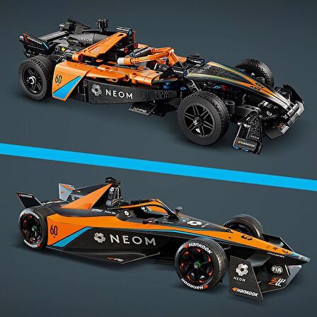 LEGO® Technic Neom Mclaren Formula E Yarış Arabası 42169 - 9 Yaş ve Üzeri Çocuklar Için Koleksiyonluk Yaratıcı Yarış Arabası Model Yapım Seti (452 Parça)