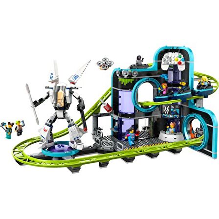 LEGO® City Robot Dünyası Hız Treni Parkı 60421 - 8 Yaş ve Üzeri Çocuklar için Yaratıcı Oyuncak Yapım Seti (986 Parça)