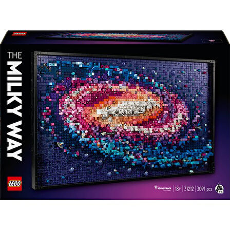 LEGO® Art Samanyolu Galaksisi 31212 - Yetişkinler için Koleksiyonluk Yaratıcı Tablo Modeli Yapım Seti (3091 Parça)
