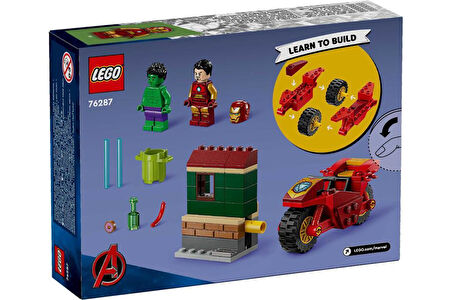 LEGO Super Heroes 76287 Iron Man with Bike and The Hulk