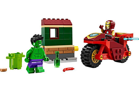 LEGO Super Heroes 76287 Iron Man with Bike and The Hulk