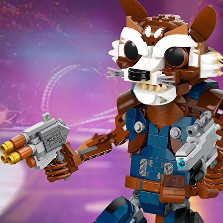 LEGO® Marvel Rocket ve Bebek Groot 76282 # 10 Yaş ve Üzeri Süper Kahraman Seven Çocuklar İçin İnşa Edilebilen Yaratıcı Oyuncak Yapım Seti (566 Parça)