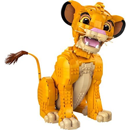 LEGO® | Disney Genç Aslan Kral Simba 43247 # Yetişkinler İçin Koleksiyonluk ve Sergilenebilir Yaratıcı Hayvan Figürü Yapım Seti (1445 Parça)