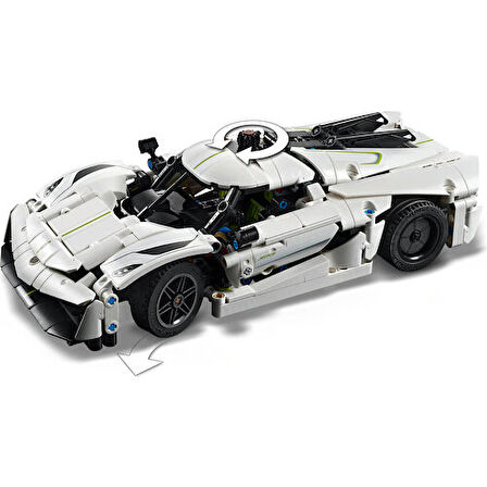 LEGO Technic - 42184 Koenigsegg Jesko Absolut White Hypercar (801 Parça)