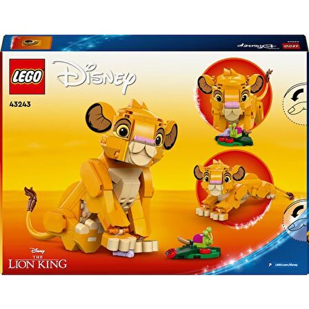 LEGO® | Disney Yavru Aslan Kral Simba 43243 # 6 Yaş ve Üzeri Çocuklar İçin İnşa Edilebilen Yaratıcı Oyuncak Yapım Seti (222 Parça)