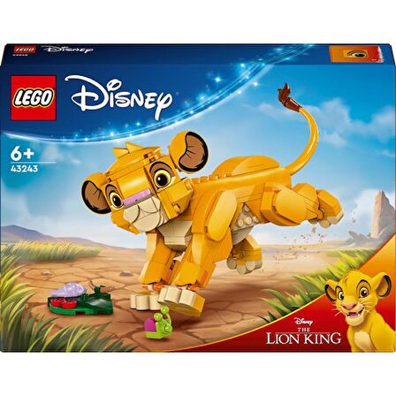 LEGO® | Disney Yavru Aslan Kral Simba 43243 # 6 Yaş ve Üzeri Çocuklar İçin İnşa Edilebilen Yaratıcı Oyuncak Yapım Seti (222 Parça)