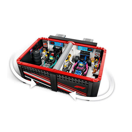 LEGO City F1 Garajı ve Mercedes-AMG ve Alpine 60444