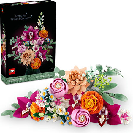 LEGO 10342  Botanicals Pembe Çiçek Buketi 