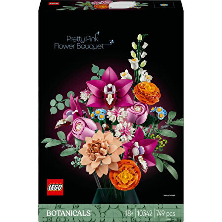 LEGO 10342  Botanicals Pembe Çiçek Buketi 