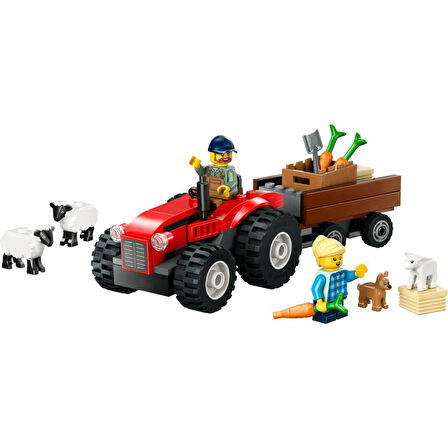 LEGO 60461 City Römorklu Kırmızı Çiftlik Traktörü ve Koyun