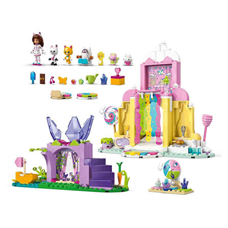 LEGO Gabby's Dollhouse Tatlı Şekerleme Dağı ve Kedi Bahçesi 11205
